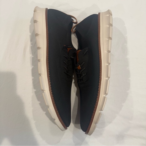 Men’s ARTHUR TEXTURED KNIT OXFORDS,Black/brown, size 50 (Euro)-US Size 15, New - Picture 4 of 7